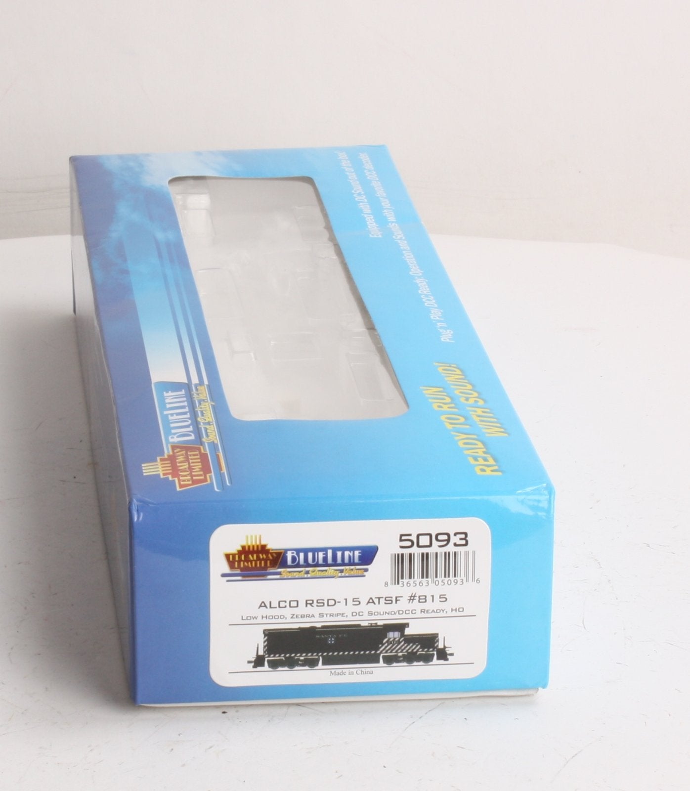 Broadway Limited 5093 HO Santa Fe Alco RSD15 Low Hood Blue Line™ #815