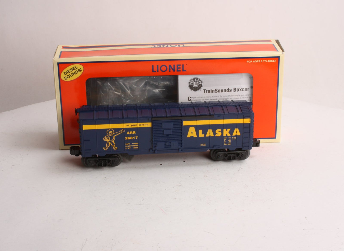 Lionel 6-26817 Alaska Boxcar w/Diesel Trainsounds