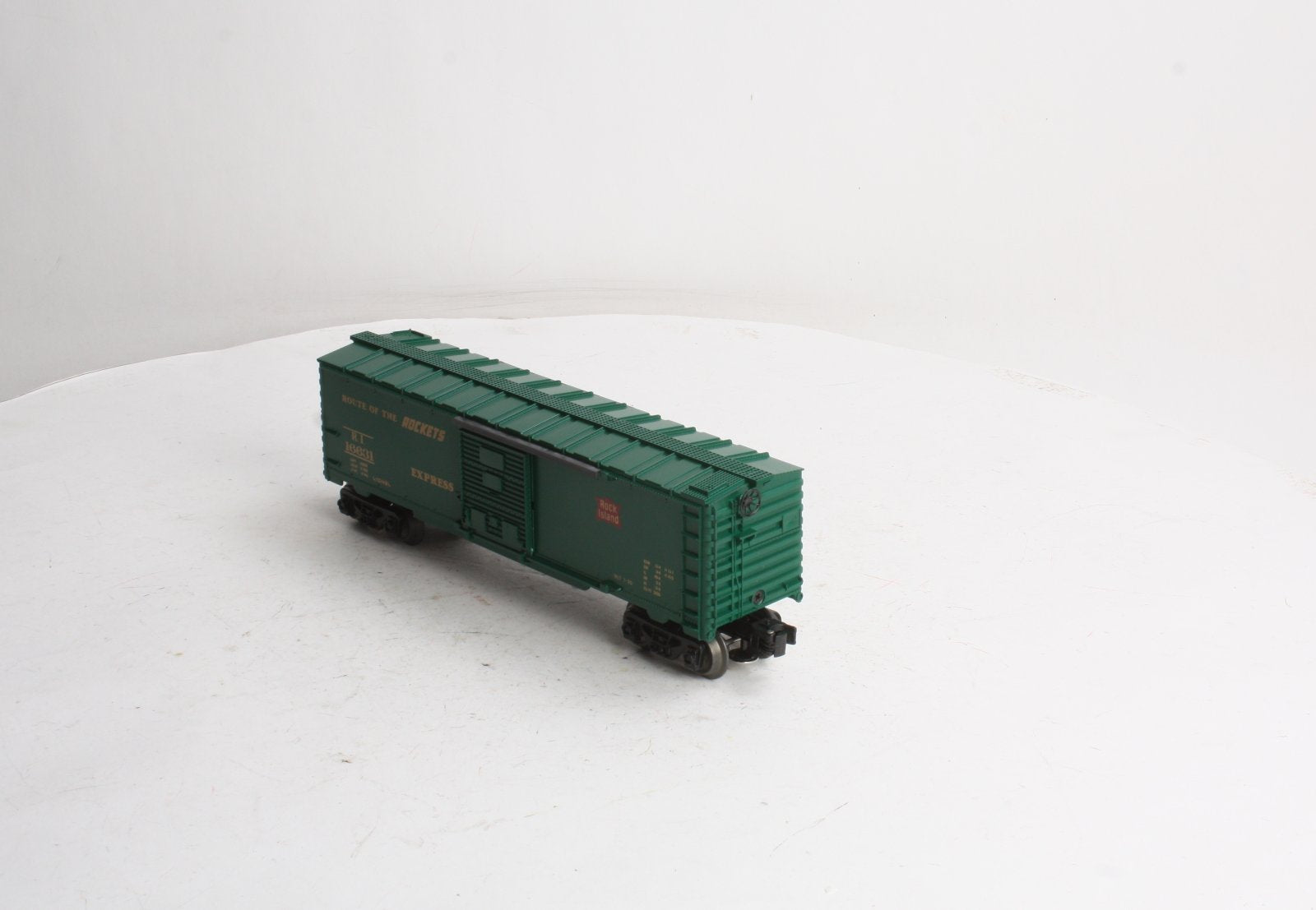 Lionel 6-16631 O Gauge Rock Island Boxcar with Steam Railsounds