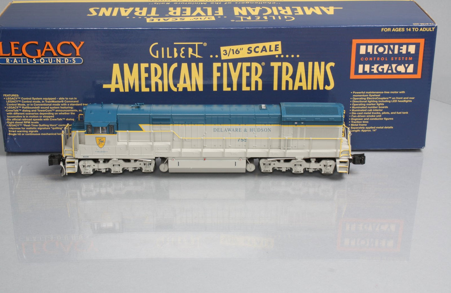 American Flyer 6-48187 S Delaware & Hudson U33-C Diesel Locomotive #755