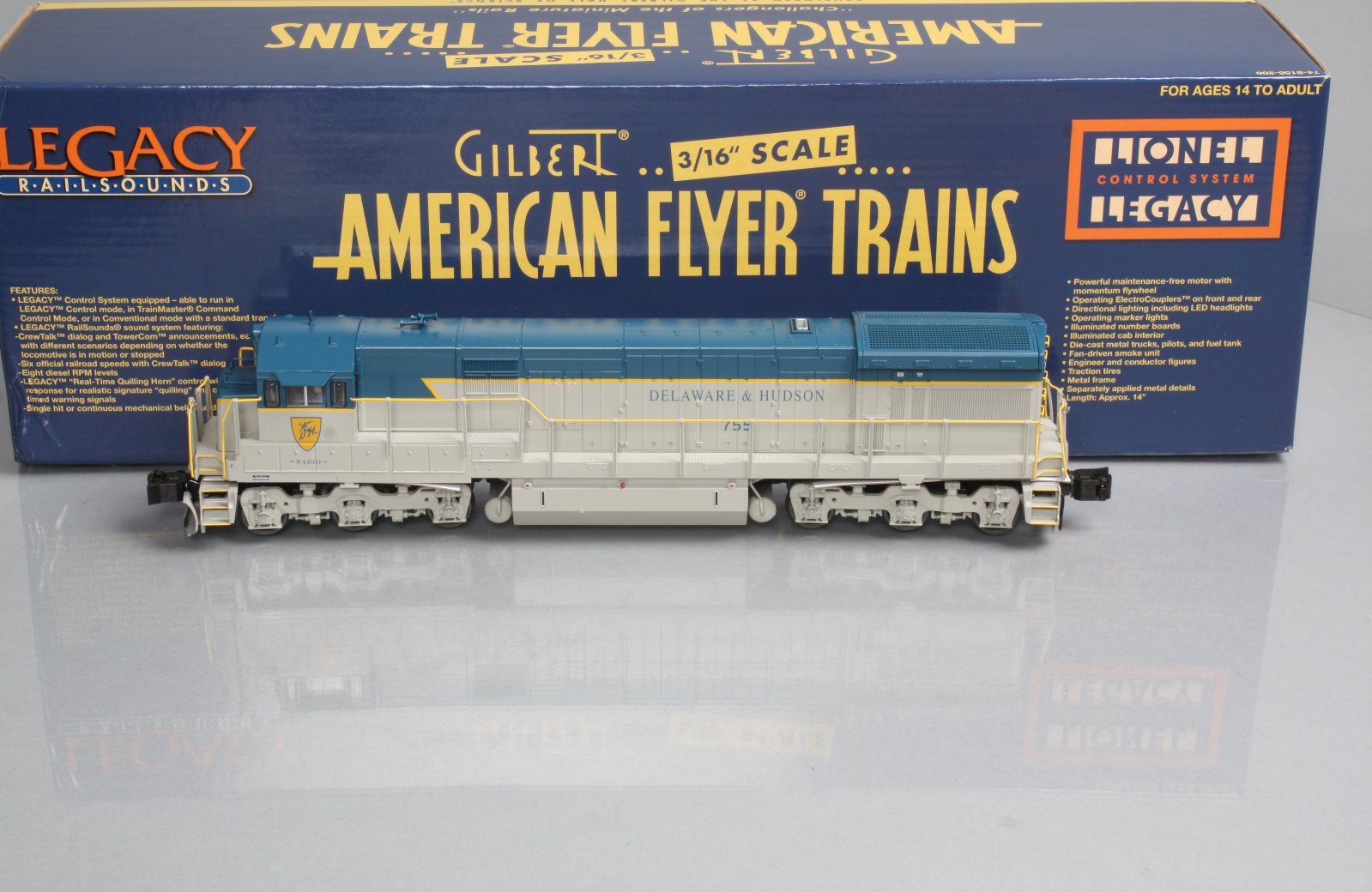 American Flyer 6-48187 S Delaware & Hudson U33-C Diesel Locomotive #755