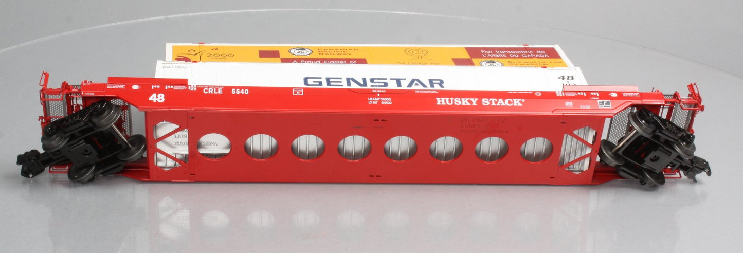Lionel 6-27520 O Gauge Coe Rail Husky Stack w/Containers