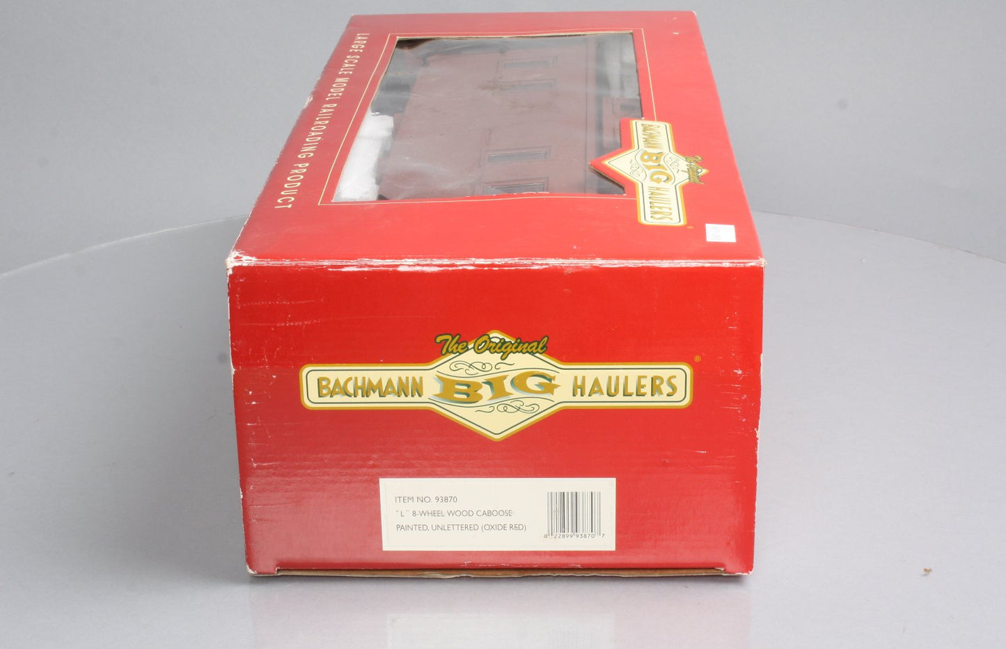 Bachmann 93870 G Undecorated Wooden Caboose - Metal Wheels