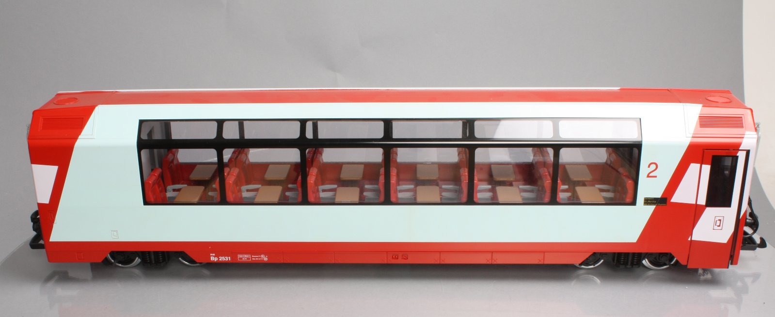 LGB 33663 Panorama Car RhB/MGB GEX – Trainz