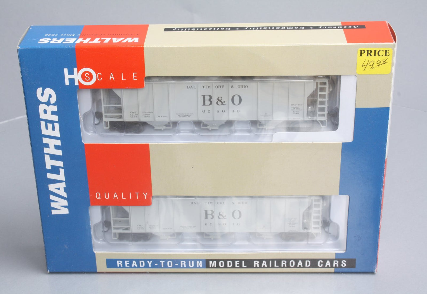 Walthers 932-261452 HO Scale B&O PS-2 Hopper Car 2-Pack