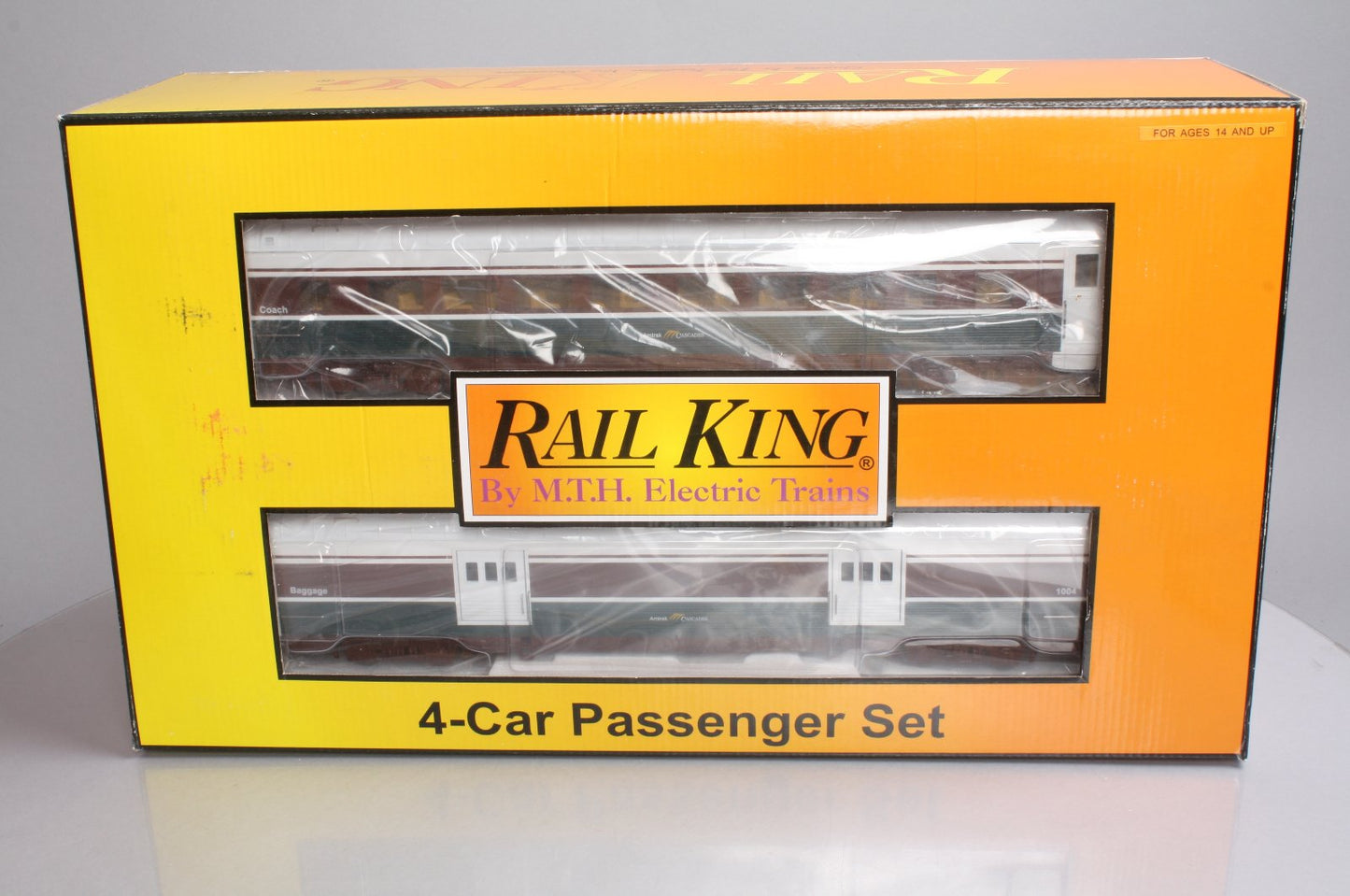 MTH 30-67442 O Amtrak 60’ Streamlined ABS Passenger Car Set (Set of 4)