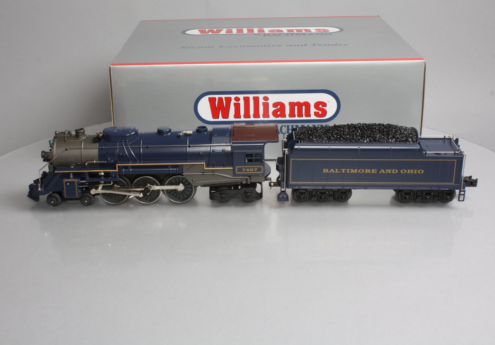 Williams 40101 Baltimore & Ohio 4-6-4 Semi-Scale Hudson Steam Locomotive #7407
