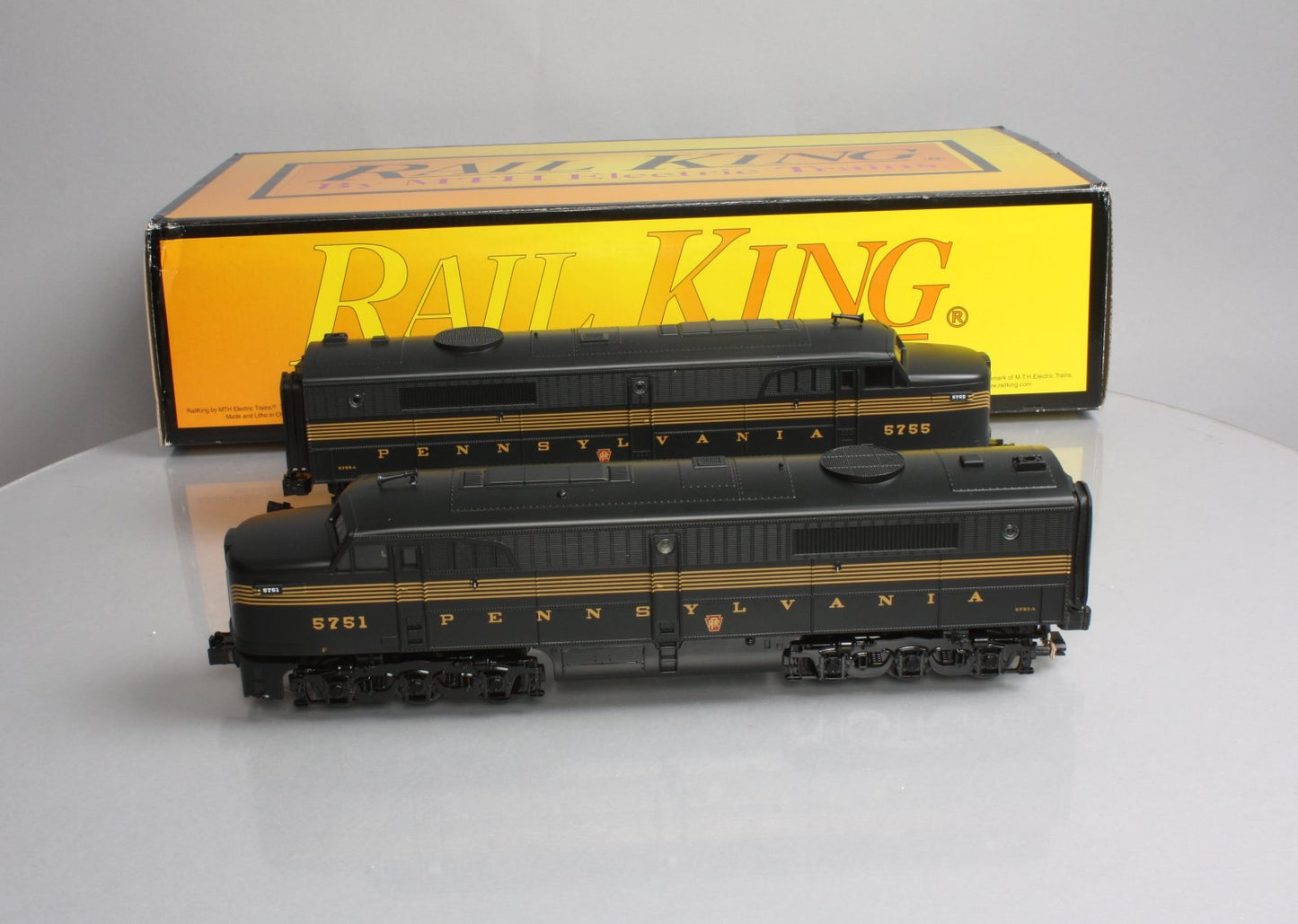 MTH 30-20127-1 PRR Alco PA AA Diesel Engine Set w/PS 3.0 #5751/5755
