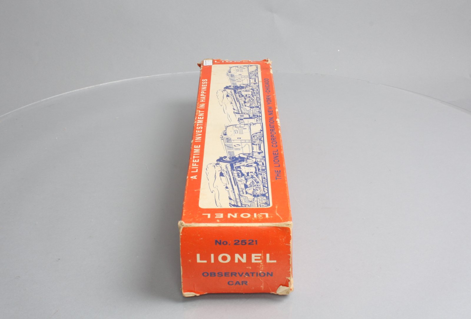 Lionel 2521 Vintage O President McKinley Gold Stripe Aluminum Observation Car