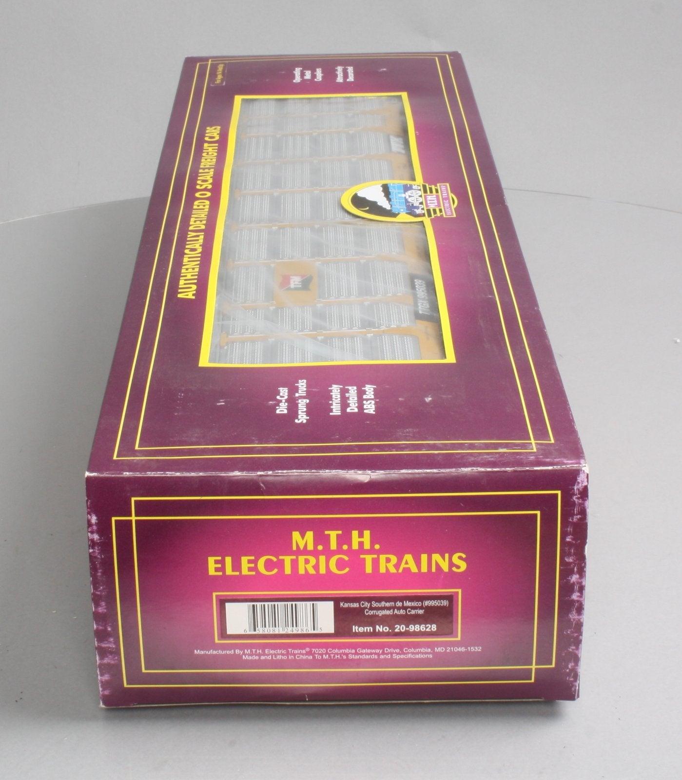 MTH 20-98628 O Scale KCS de Mexico Corrugated Auto Carrier