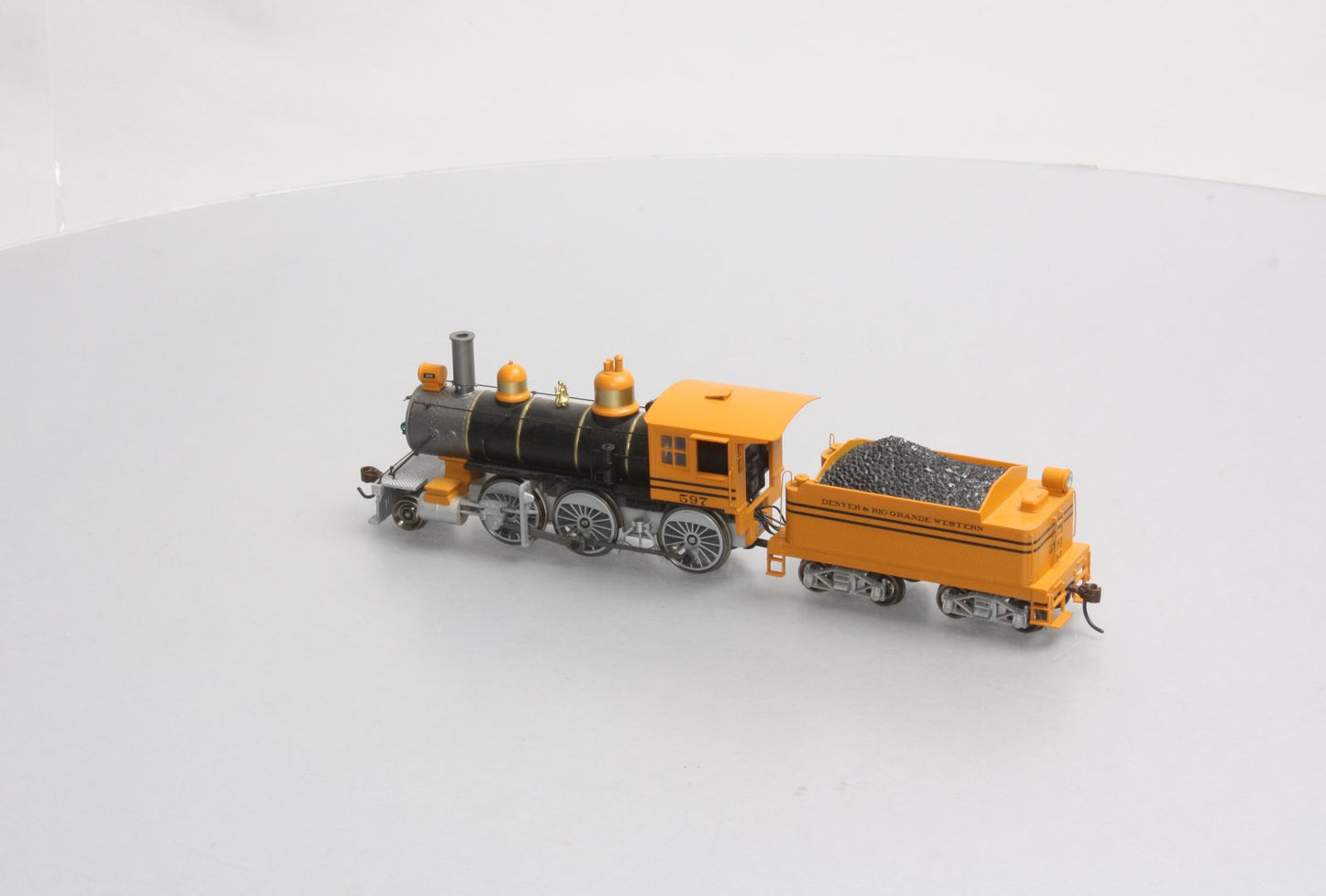 Roundhouse 84778 HO D&RGW RTR Old Time 2-6-0 Steam Locomotive #597