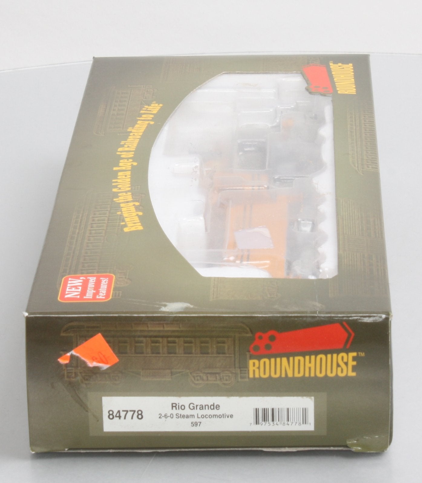Roundhouse 84778 HO D&RGW RTR Old Time 2-6-0 Steam Locomotive #597