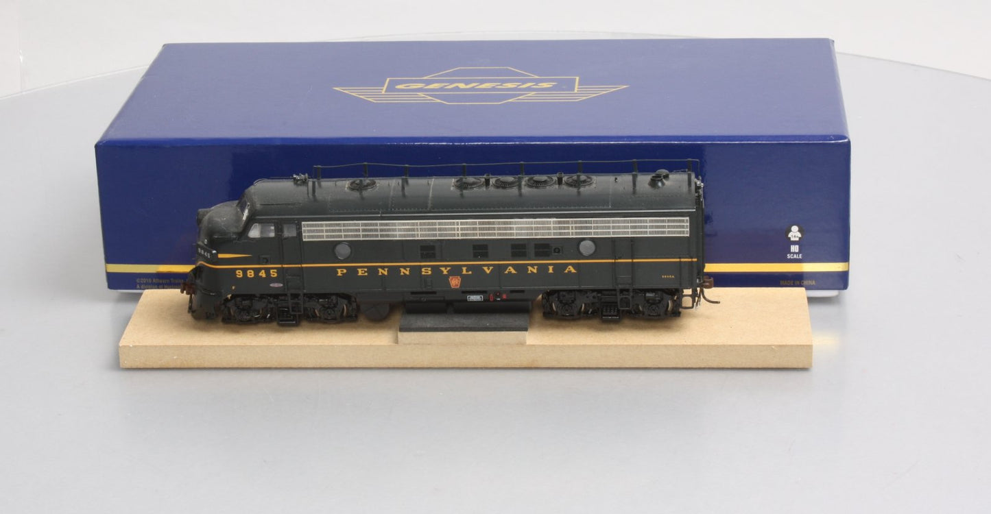 Athearn G22342 HO PRR/Green FP7A Diesel Locomotive with DCC & Sound #9845A