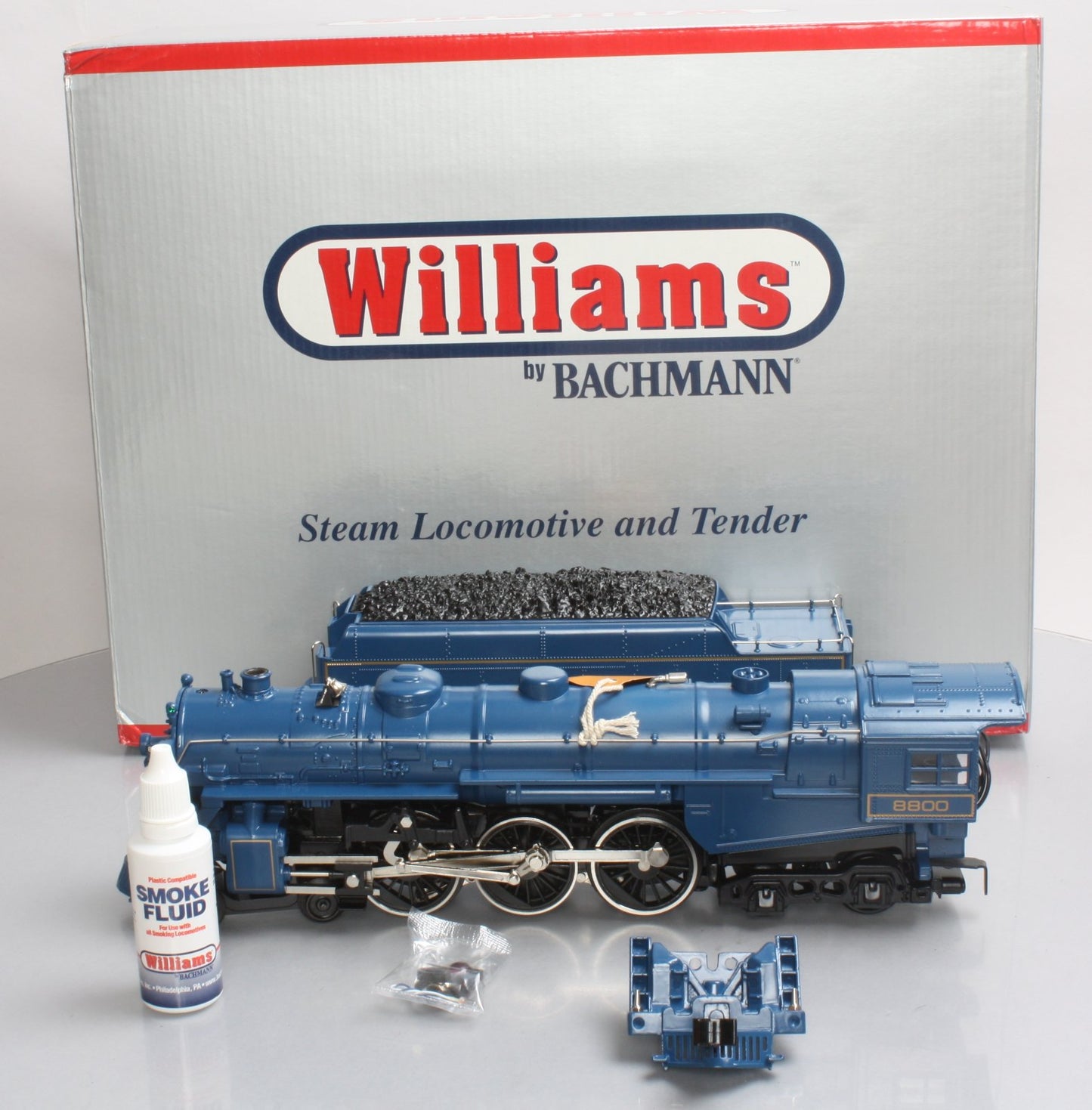 Williams 40207 O Gauge CNJ 4-6-4 Semi-Scale Hudson Steam Locomotive #8800