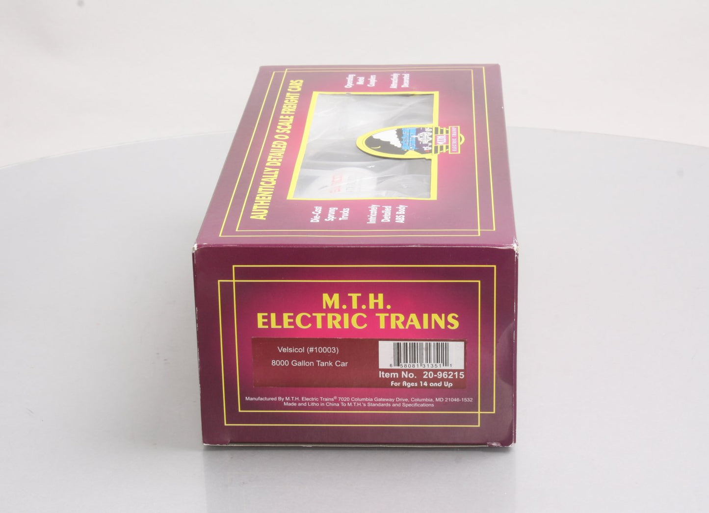 MTH 20-96215 Velsicol 8000 Gallon Tank Car #10002