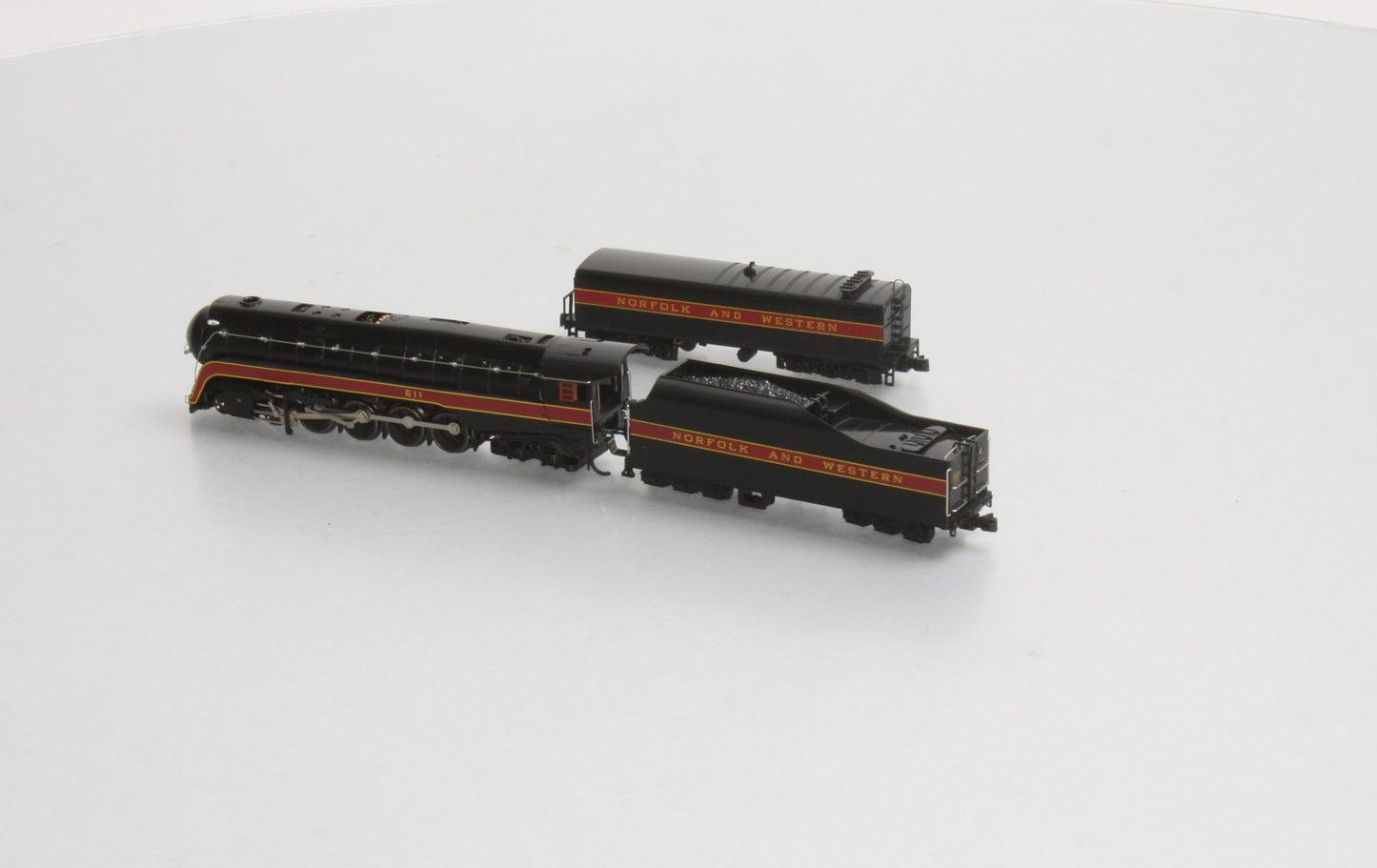 Bachmann 82154 N N&W Class J 4-8-4 Steam Locomotive & Aux. Tender #611--Railfan