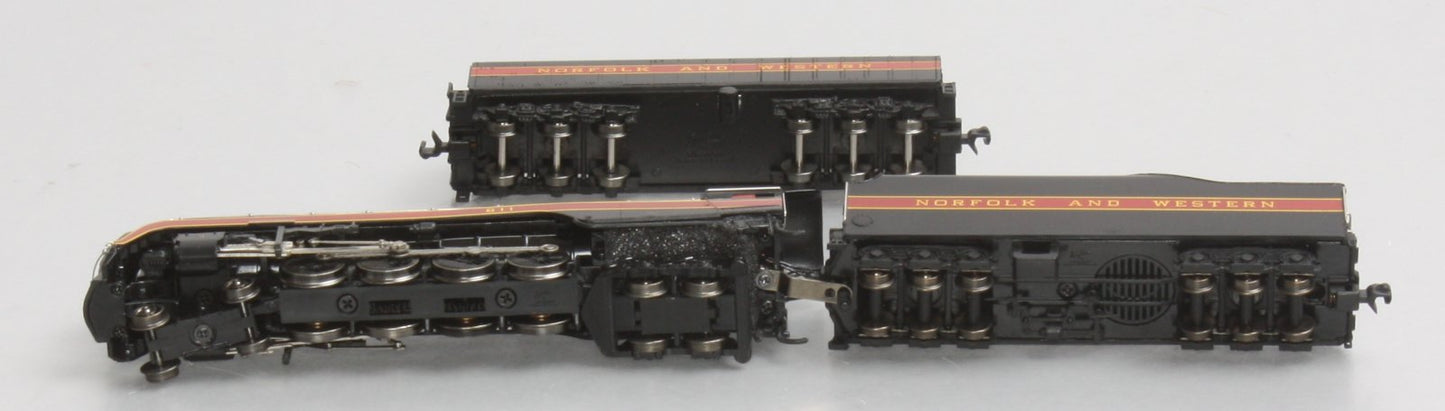 Bachmann 82154 N N&W Class J 4-8-4 Steam Locomotive & Aux. Tender #611--Railfan