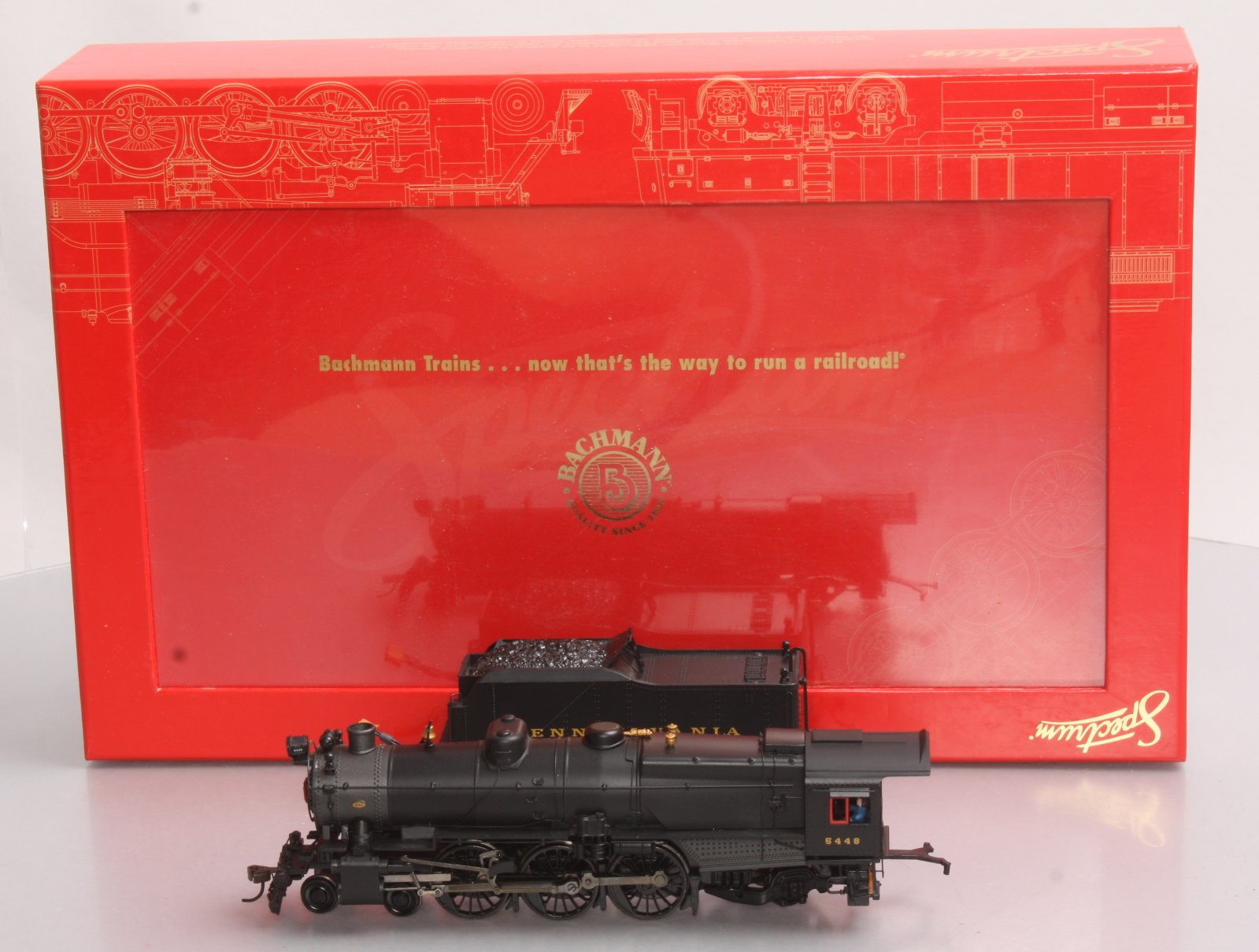 Bachmann 84103 HO Pennsylvania 4-6-2 K4s Steam Locomotive & Tender #5448