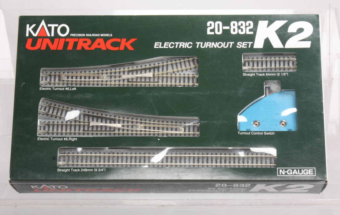 Kato 20-832 N K2 Electric Turnout Set
