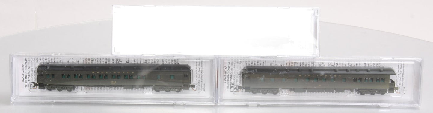 Micro-Trains 99305230 N CB&Q Heavyweight Passenger Car Runner Pack (Set of 3)
