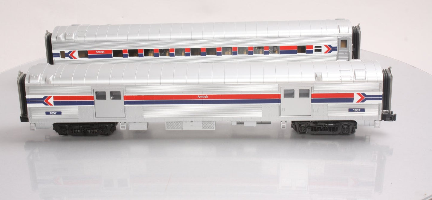 MTH 20-69155 Amtrak 2-Car 70' Streamlined Baggage/Coach Cars
