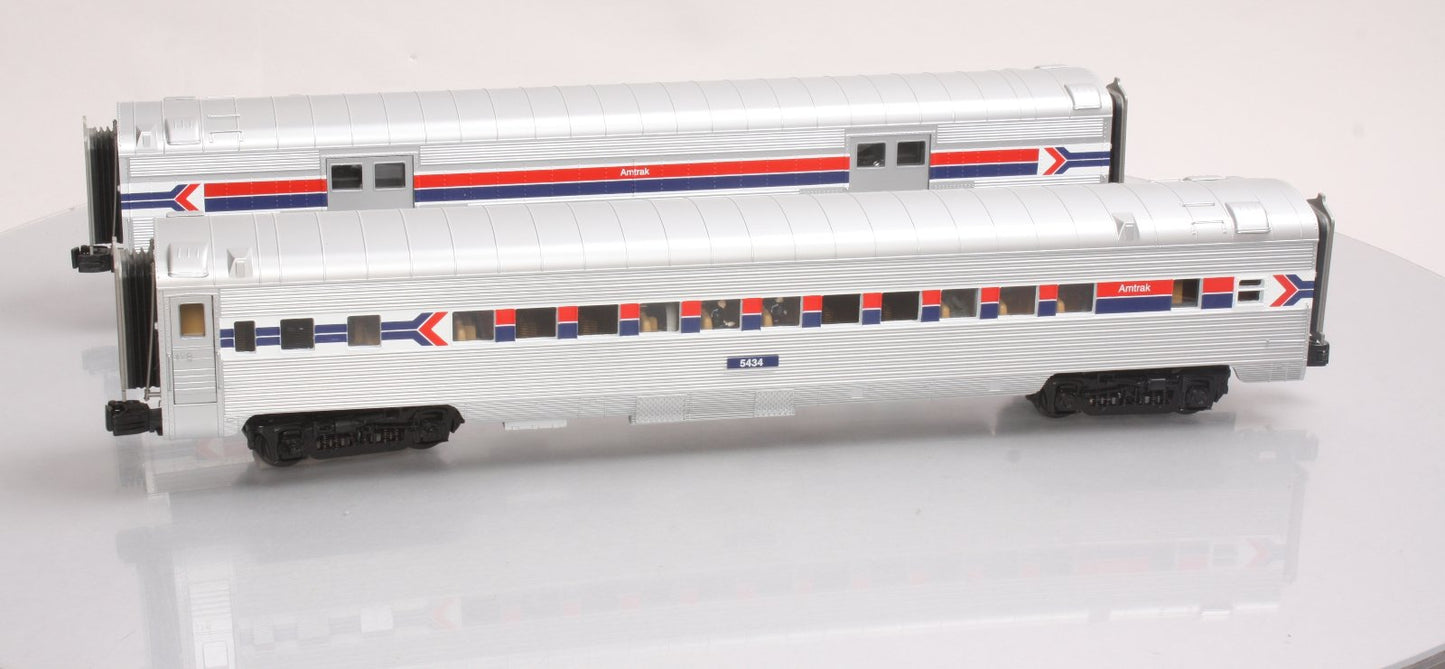MTH 20-69155 Amtrak 2-Car 70' Streamlined Baggage/Coach Cars