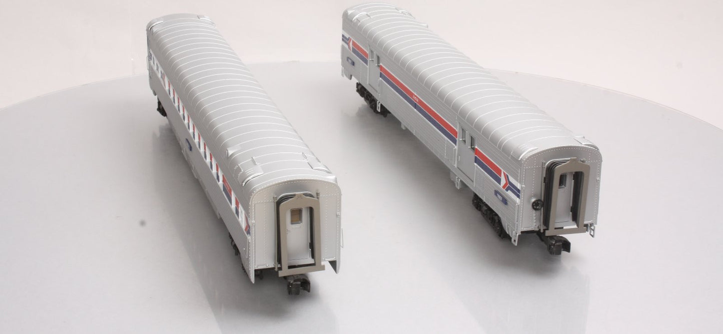 MTH 20-69155 Amtrak 2-Car 70' Streamlined Baggage/Coach Cars