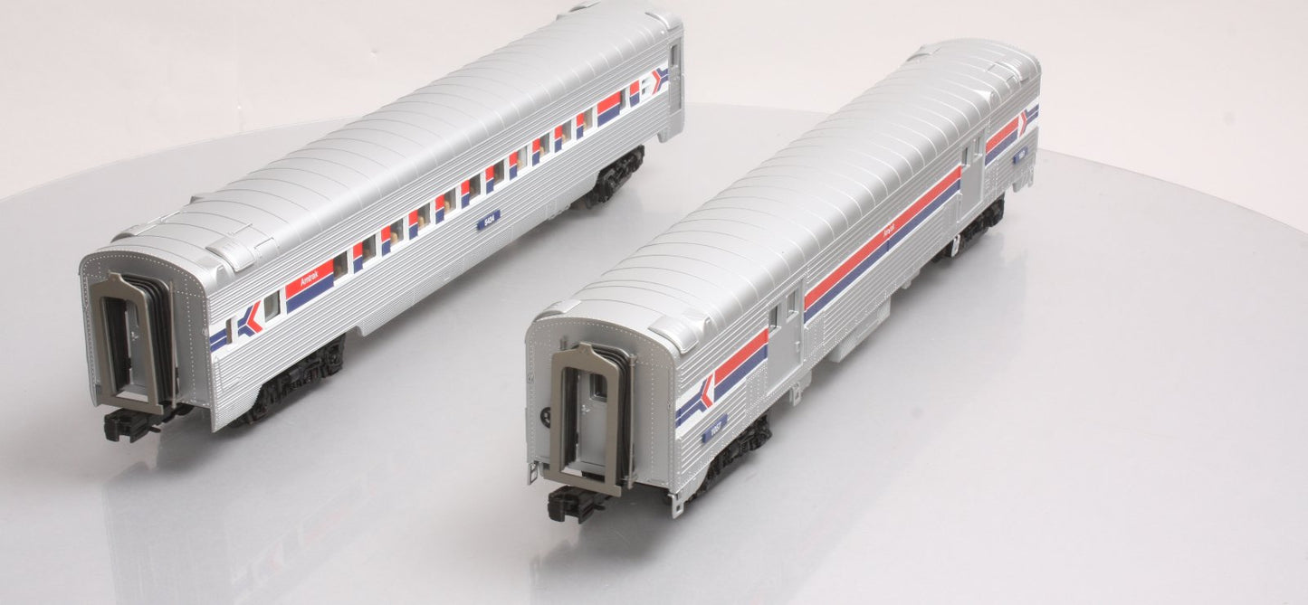 MTH 20-69155 Amtrak 2-Car 70' Streamlined Baggage/Coach Cars