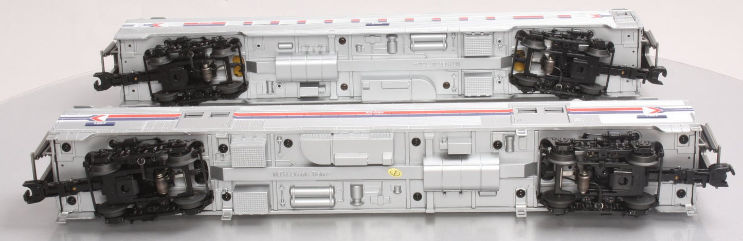 MTH 20-69155 Amtrak 2-Car 70' Streamlined Baggage/Coach Cars