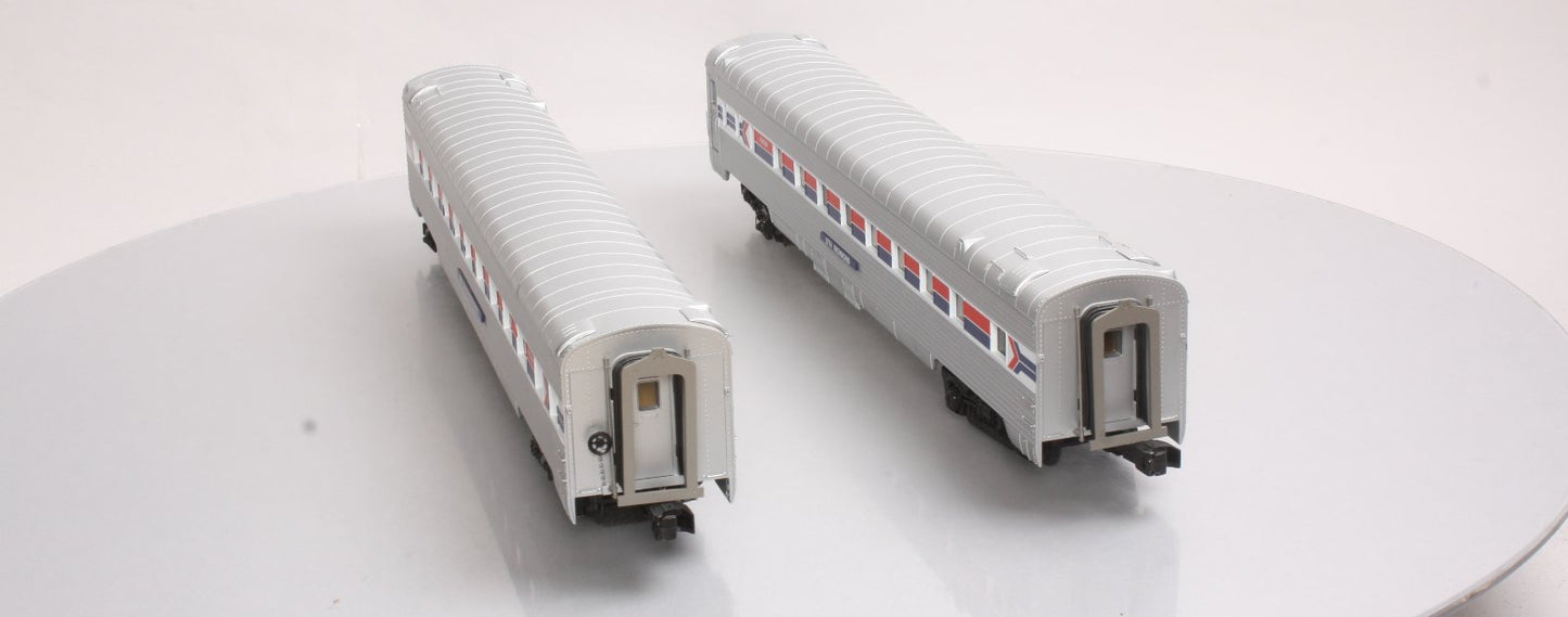 MTH 20-66155 Amtrak 2-Car 70' Streamlined Sleeper/Diner Pass Cars