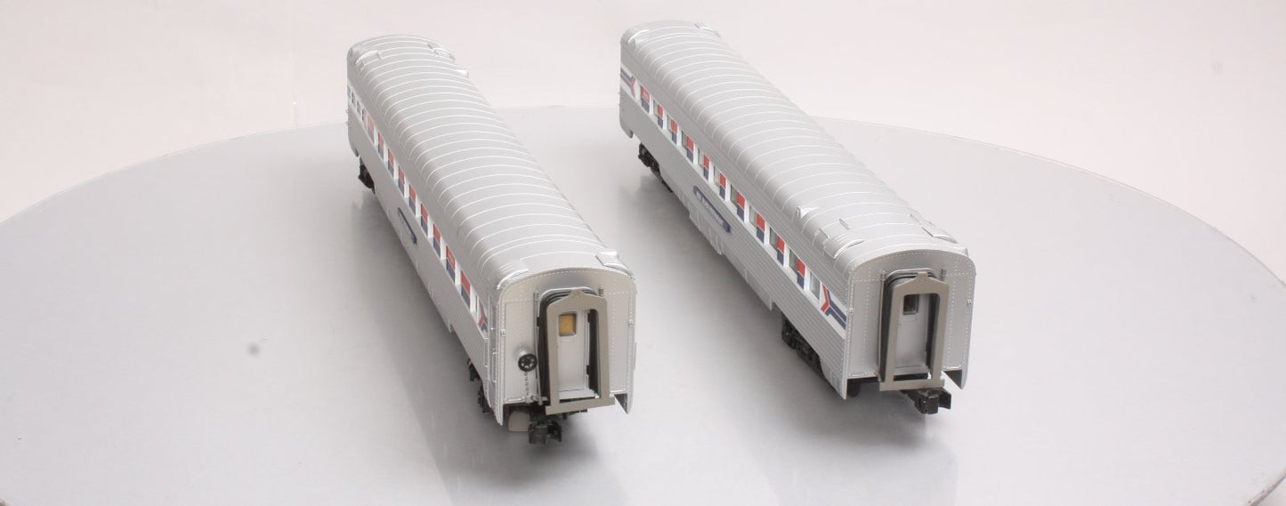 MTH 20-66155 Amtrak 2-Car 70' Streamlined Sleeper/Diner Pass Cars