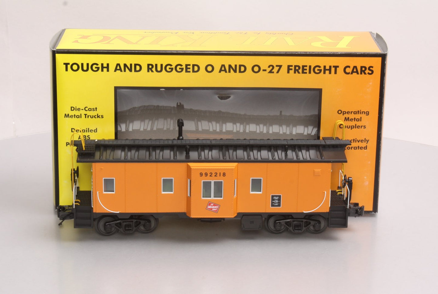 MTH 30-77195 O Gauge Milwaukee Road Bay-Window Caboose