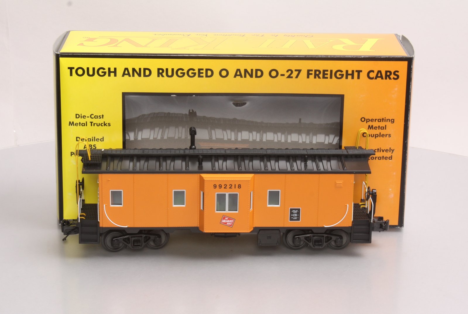MTH 30-77195 O Gauge Milwaukee Road Bay-Window Caboose