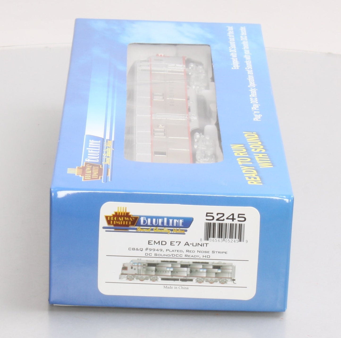 Broadway Limited 5245 HO CB&Q EMD E7A Diesel Locomotive with Sound #9949