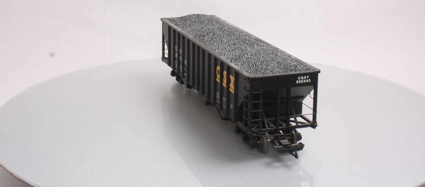 USA Trains R14011 G CSXT 70-Ton 3-Bay Coal Hopper with Coal Load #295338