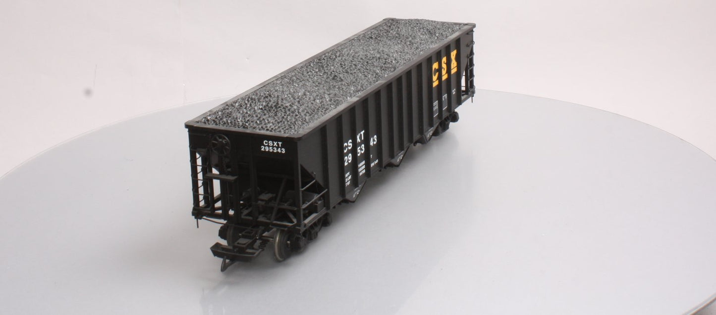 USA Trains R14011 G CSXT 70-Ton 3-Bay Coal Hopper with Coal Load #295338
