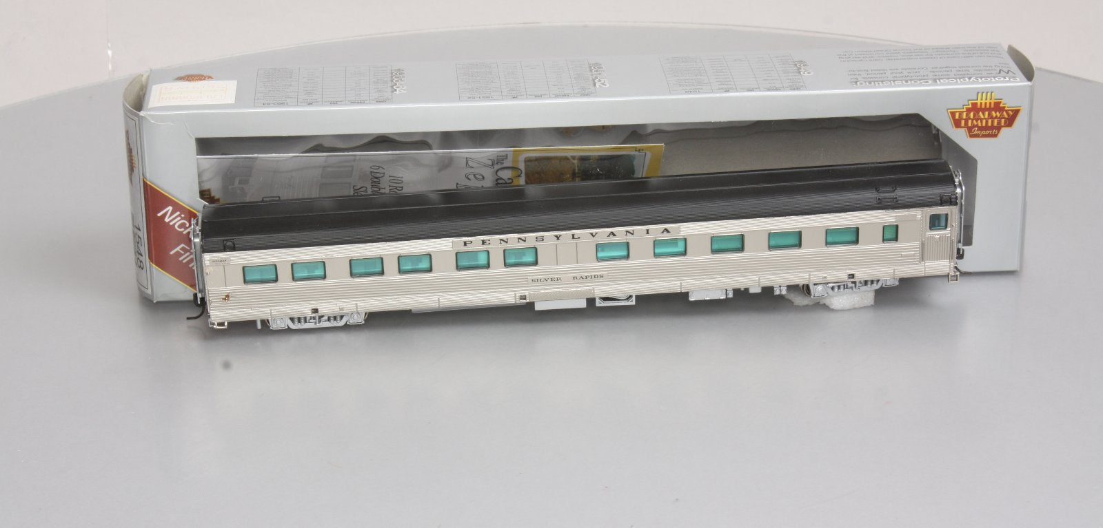 Broadway Limited 1548 HO Pennsylvania Zephyr 6 Double Bedroom Sleeper #8449