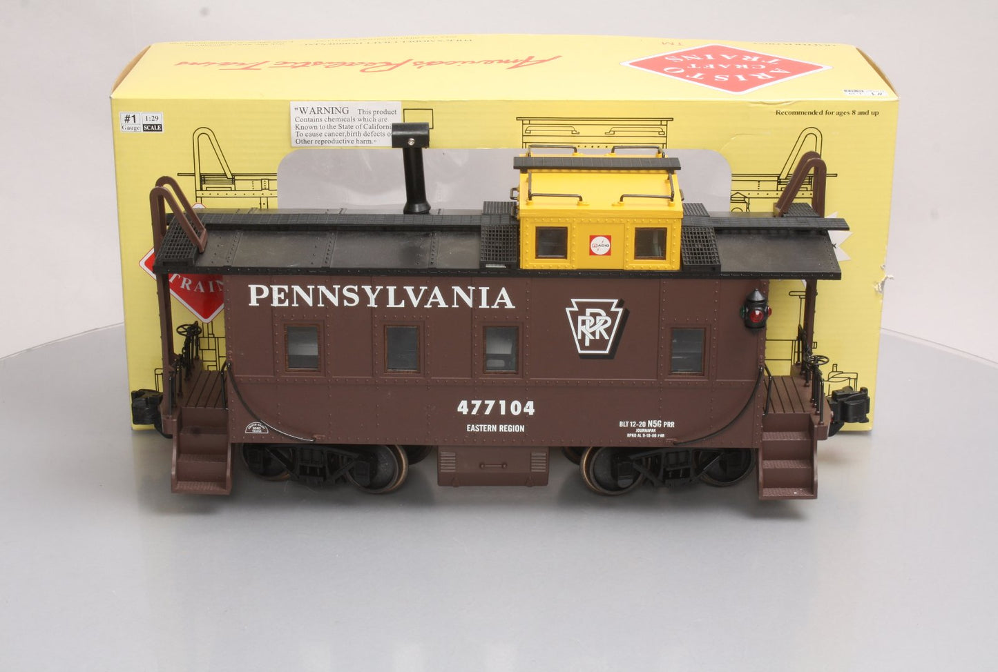 Aristo-Craft 42104 G Pennsylvania Eastern Region N5G Lighted Caboose #477104