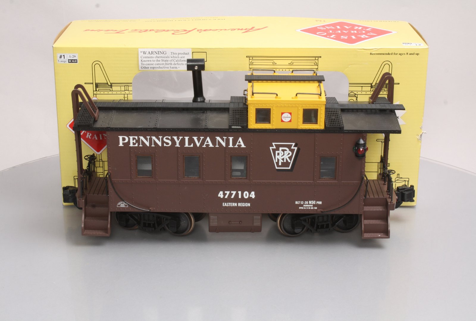 Aristo-Craft 42104 G Pennsylvania Eastern Region N5G Lighted Caboose #477104