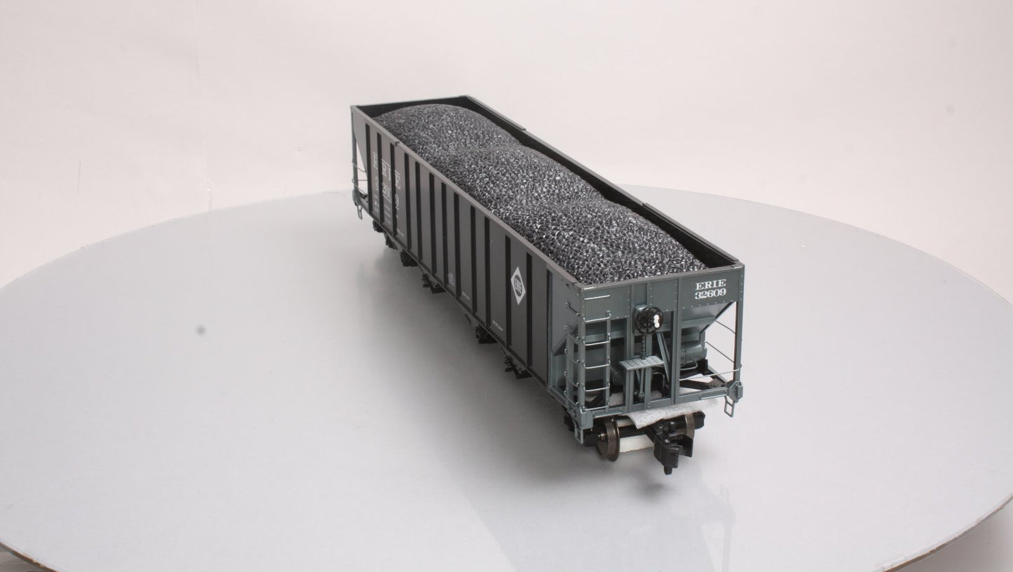 MTH 70-75022 G Scale Erie 4-Bay Hopper with Metal Wheels