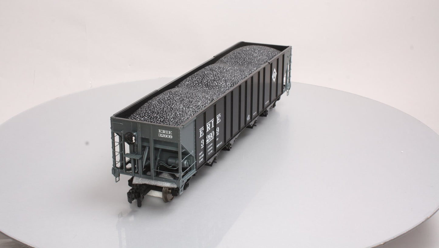 MTH 70-75022 G Scale Erie 4-Bay Hopper with Metal Wheels