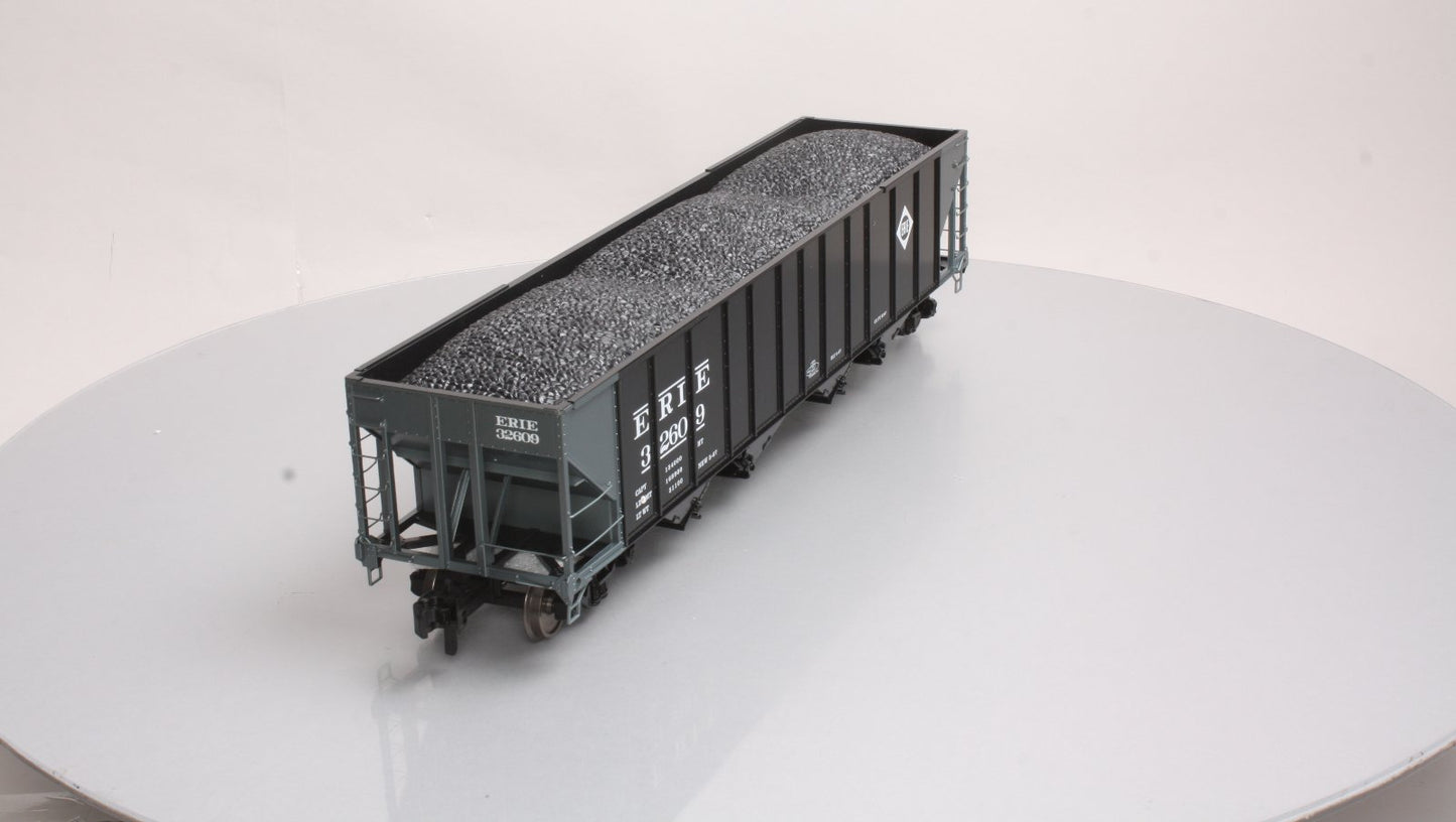 MTH 70-75022 G Scale Erie 4-Bay Hopper with Metal Wheels