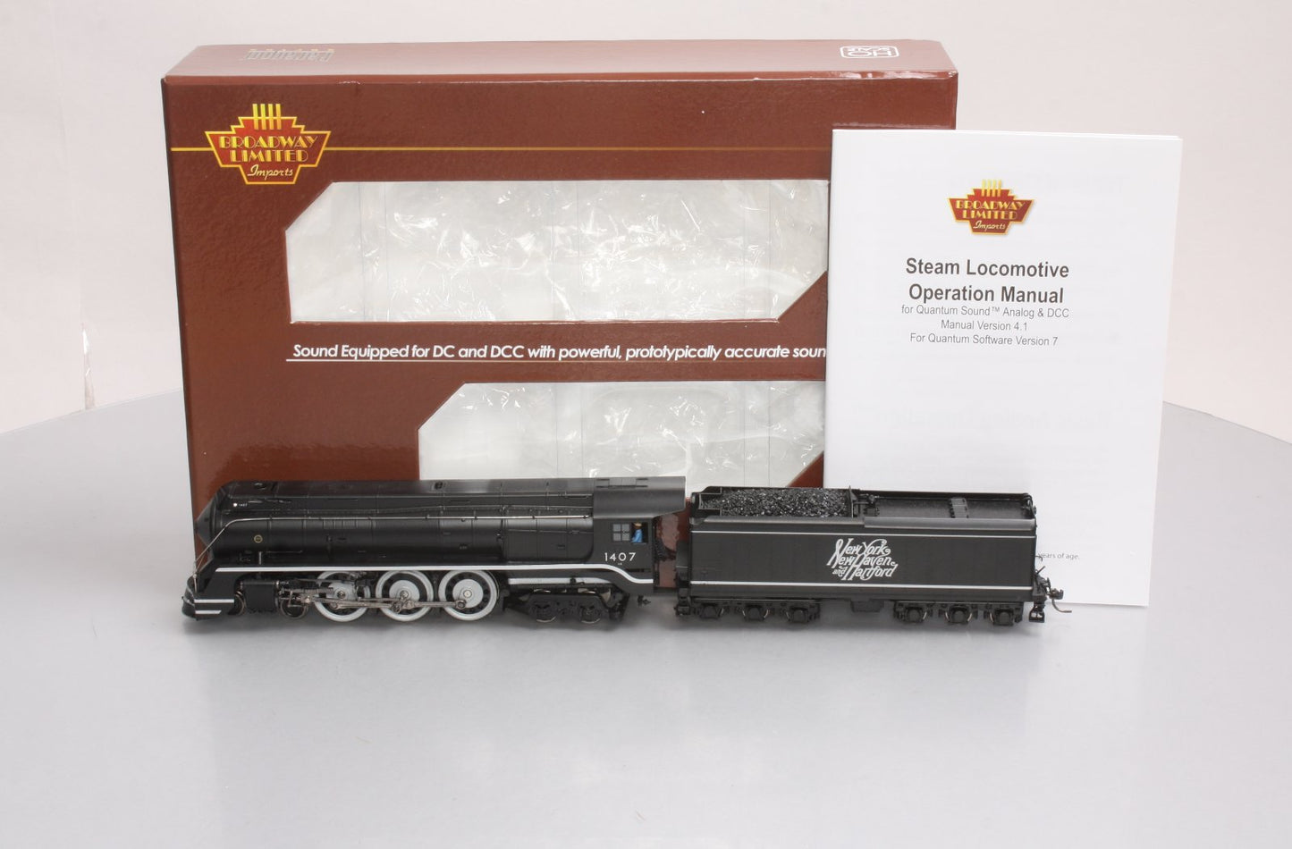 Broadway Limited 1625 HO New Haven Class I-5 4-6-4 Hudson Brass Hybrid #1407