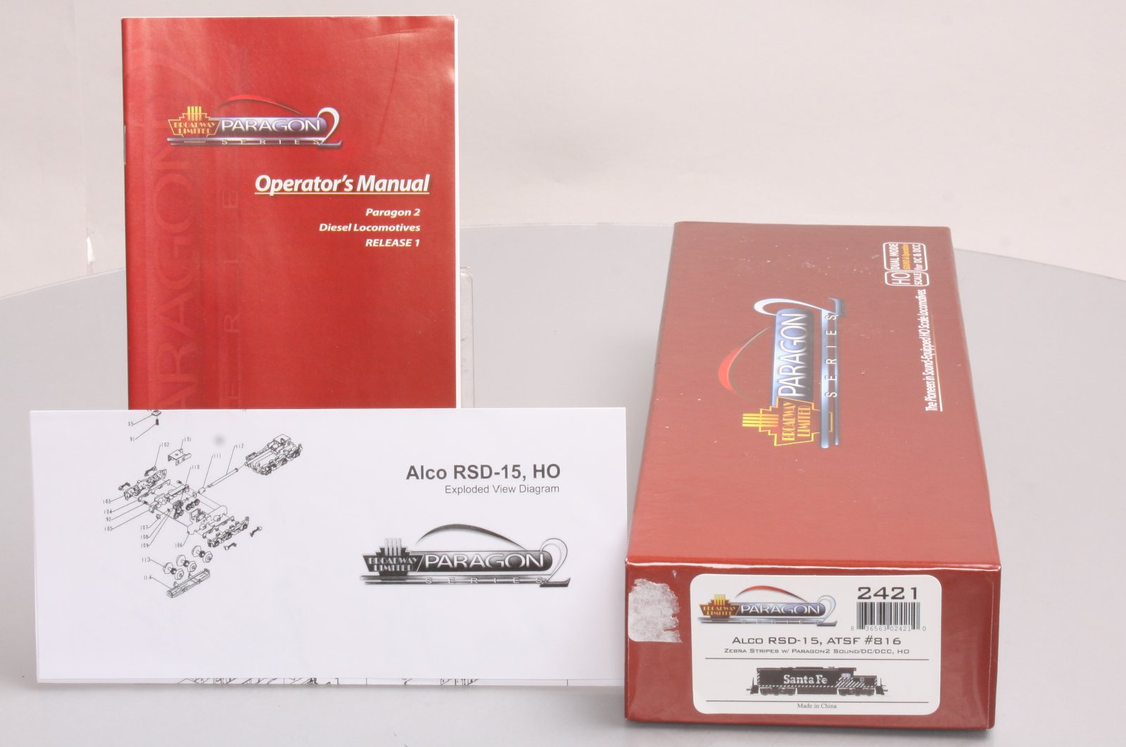 Broadway Limited 2421 HO Santa Fe Alco RSD15 Low Nose with Sound & DCC #816