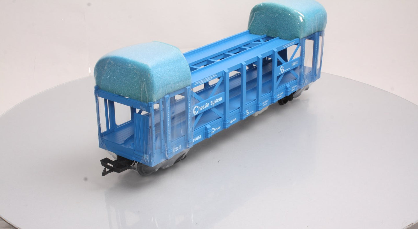 USA Trains 17229 G Chesapeake & Ohio Double-Deck Auto Rack #19651 Blue