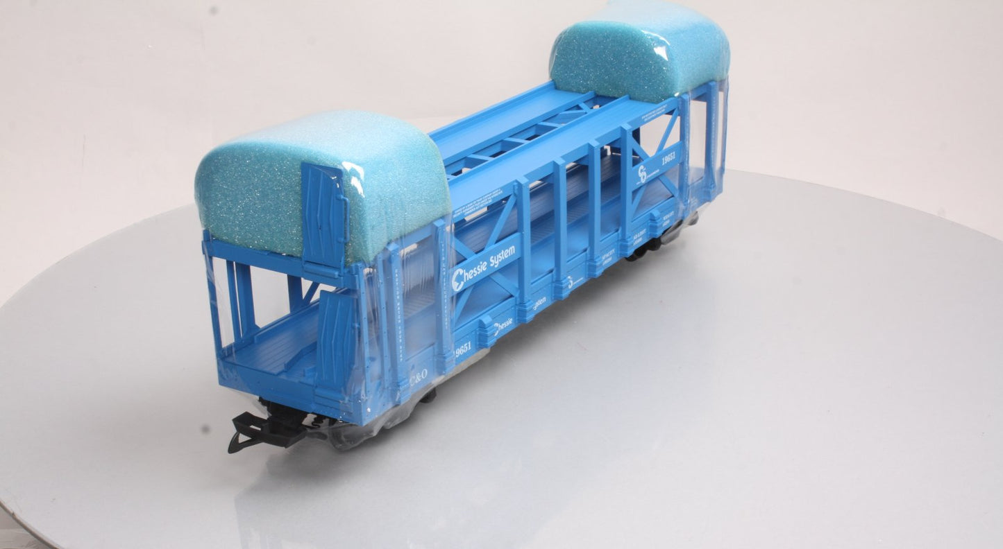USA Trains 17229 G Chesapeake & Ohio Double-Deck Auto Rack #19651 Blue
