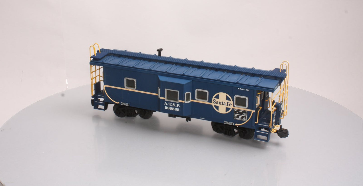 USA Trains R12051 G ATSF Bay Window Caboose #999565 - Metal Wheels