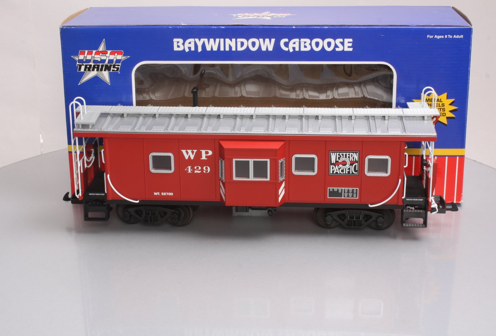 USA Trains 12068 G Western Pacific Bay Window Caboose #429