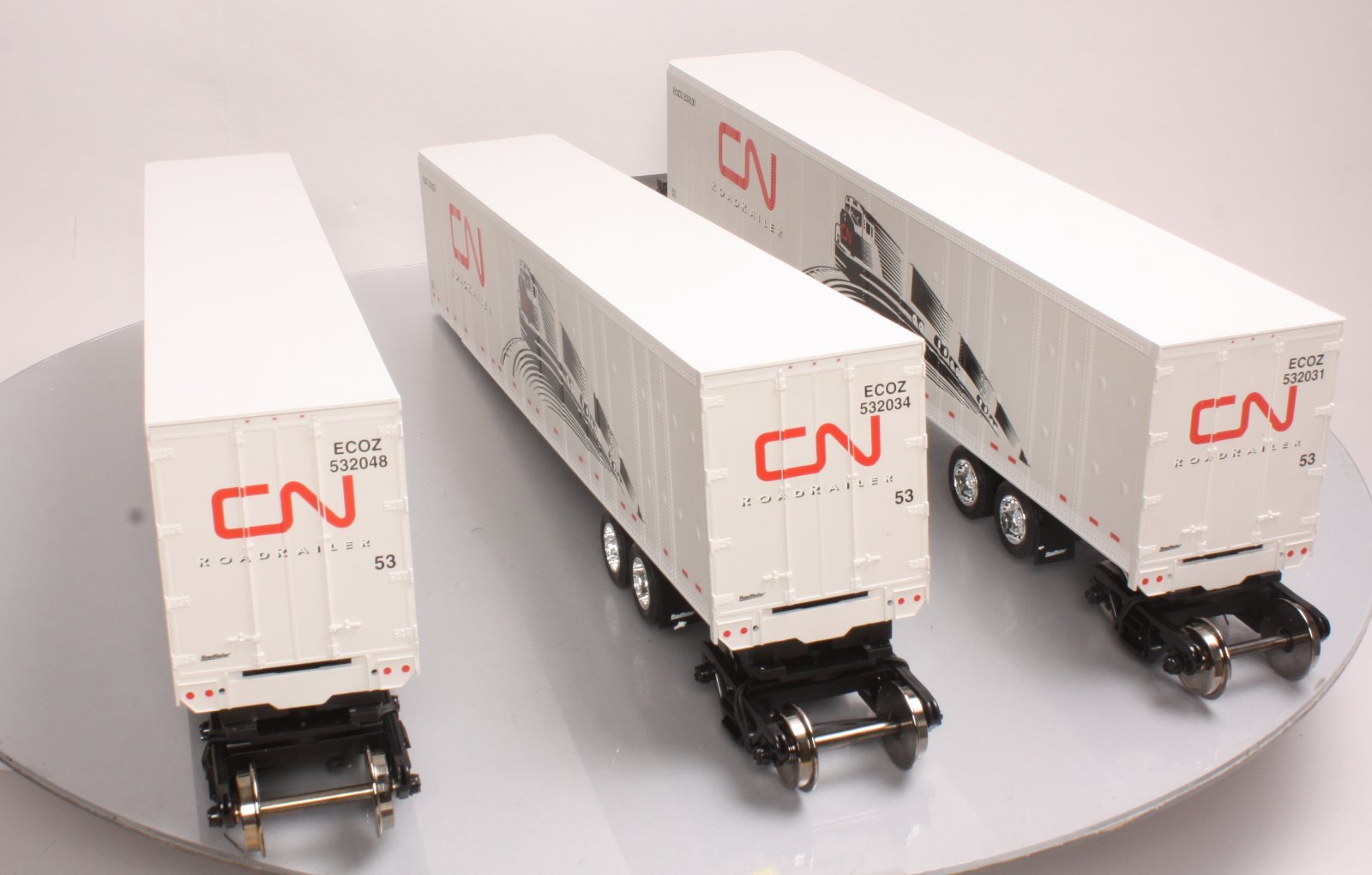 Aristo-Craft 468023 G Canadian National Road Railer (3) - Metal Wheels