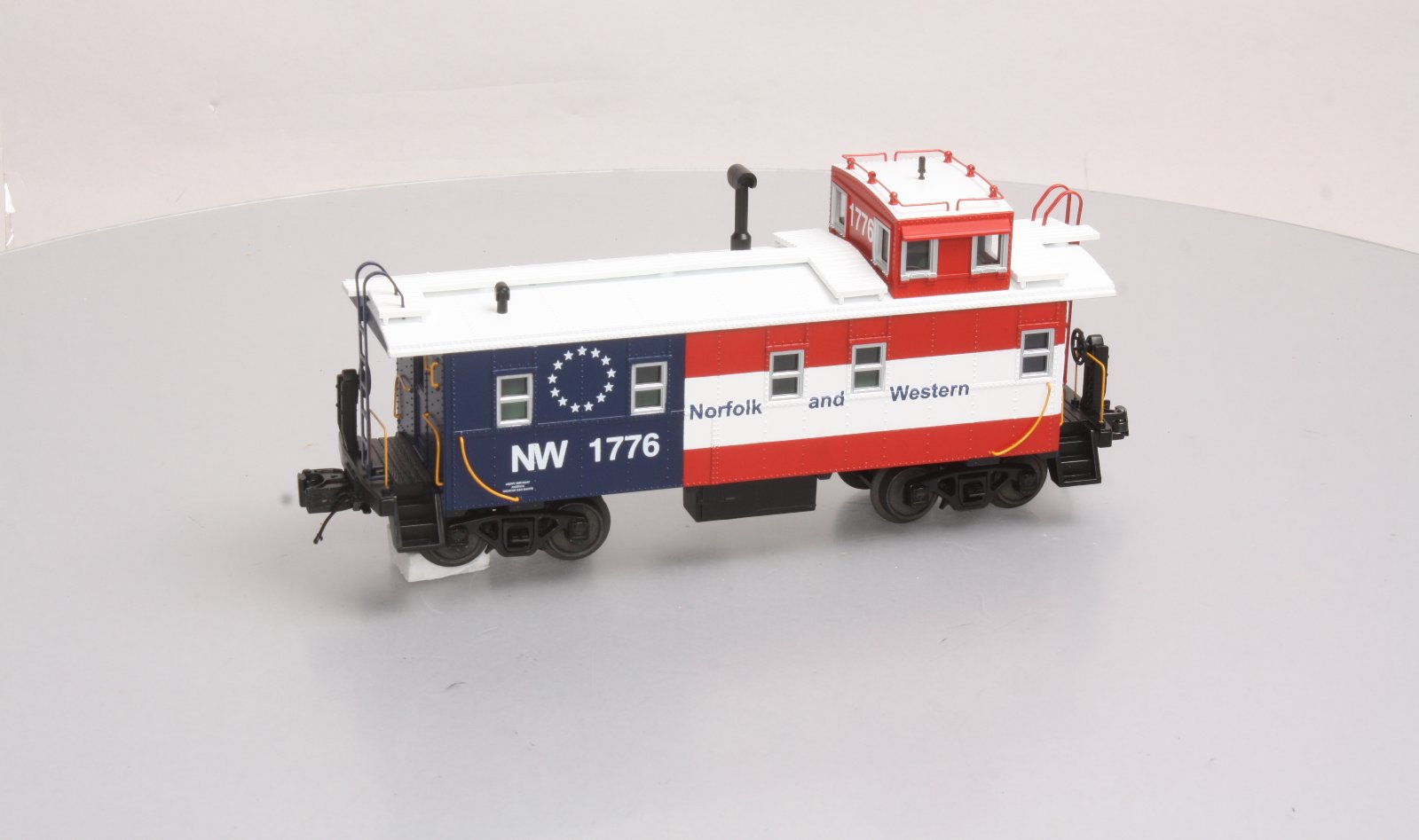 MTH 20-91396 O Gauge Norfolk & Western Steel Caboose #1776